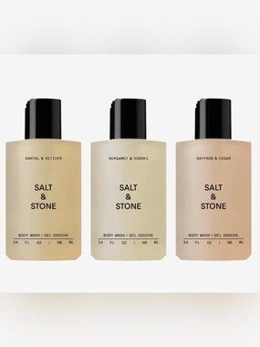 Salt & Stone Mini Body Wash Discovery Set NIB